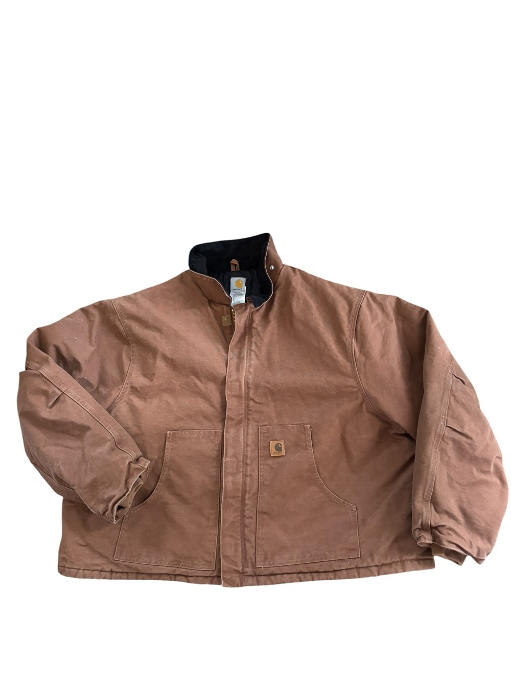Carhartt Arctic Lined Jacket J22 Brown 5XL Sandstone Duck Shell Mexico Grunge